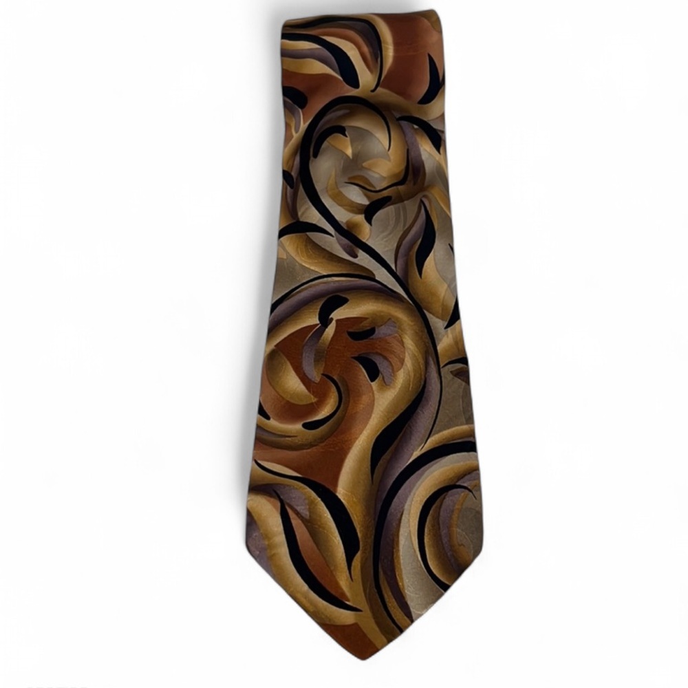 J Garcia Collection 43 Snail Garden Silk Tie
